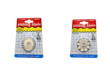 2X 45mm Rotary Cutter Pinking Blades - Different Wave Length