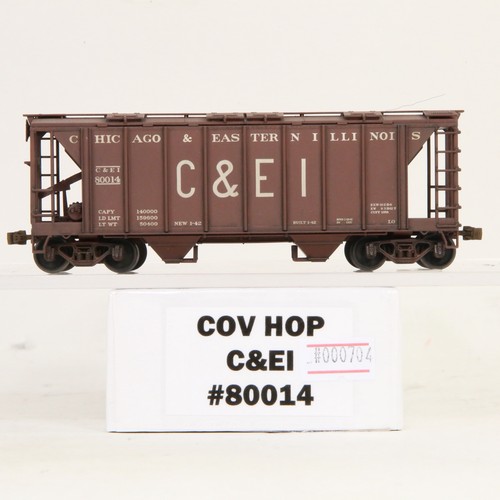 Tolva cubierta Accurail HO personalizada climatizada/descarrilada C&EI #80014 | Zustand: Used