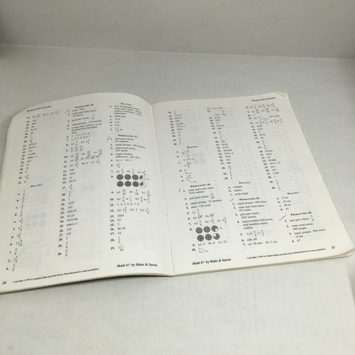 Saxon 87 Math Set 8/7: Textbook Answer Key Test Forms; 1st Edition; Homeschool - Imagen 22 de 23