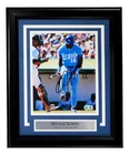 Bo Jackson Signed Framed 8x10 Kansas City Royals Bat Break Photo BAS