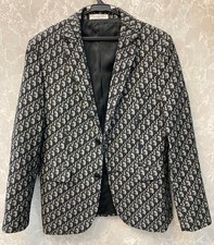 USED EXCELLENT CONDITION CHRISTIAN DIOR TAILORED JACKET, OBLIQUE CUT. VERYGOOD