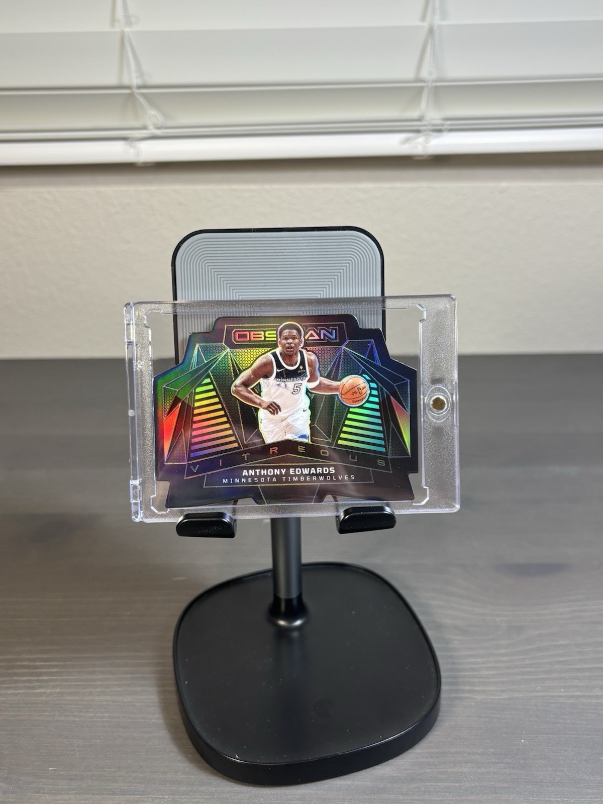 2024-25 Panini Obsidian Anthony Edwards Case Hit SSP Vitreous Die Cut📈