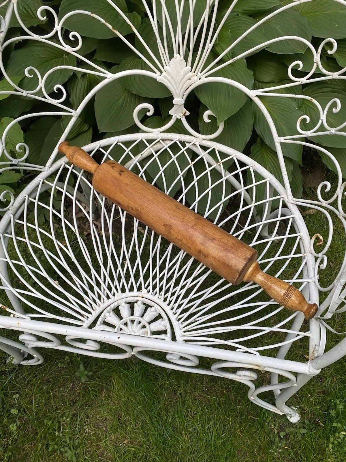 Early Antique Maple Rolling Pin Fancy Stationary Handles 20”
Opens in a new window or tab