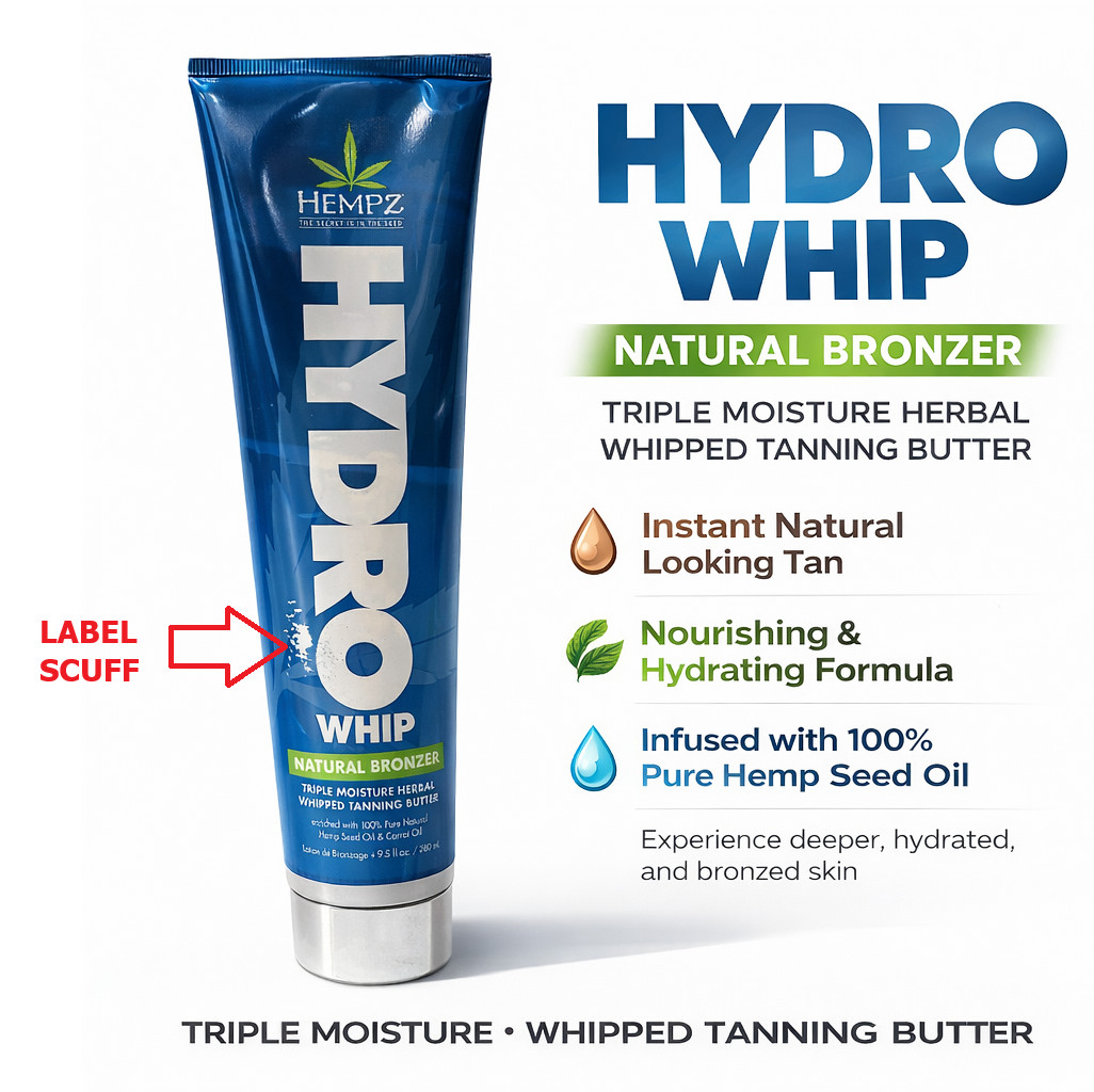 Hempz Hydro Whip Natural Bronzer Indoor Outdoor Tanning Bed Lotion