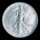 1942 Liberty Walking Silver Half Dollar