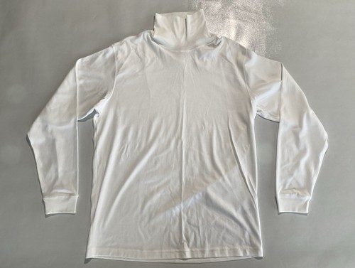 NEW Size L Mens Daniel Cremieux Long Sleeve Turtleneck Shirt Pima Cotton White