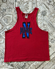 Vintage 90s Nike Red Graphic Tank Top Men’s XL Made in USA Swoosh
