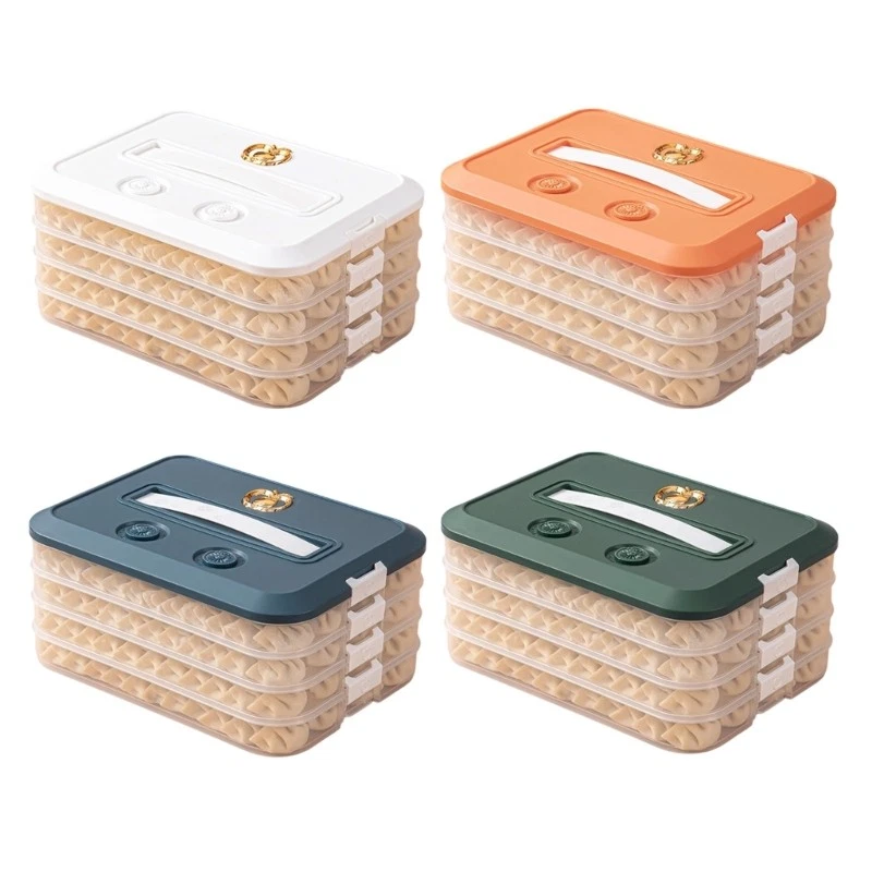Multiple Layer Storage Box With Handle and Lid for Snacks and Desserts