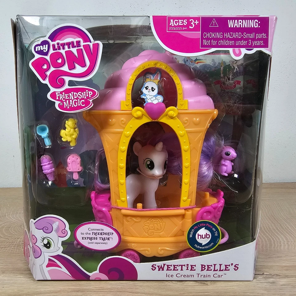 Hasbro My Little Pony Sweetie Belle Ice Cream Train Car FiM G4 MLP NEW 2011 - Image 2 of 4