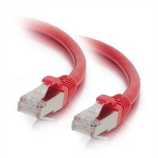 Legrand CG00856 25ft Cat6 Snagless Shielded STP Ethernet Network Patch Cable Red