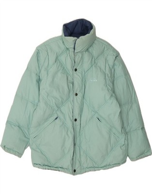 DIADORA Mens Reversible Padded Jacket UK 36 Small Turquoise Polyester BO07