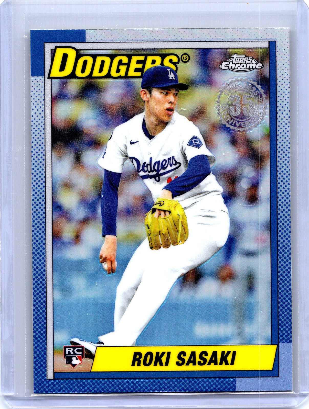 2025 Topps Chrome Update #90CU-18 Roki Sasaki 1990 Topps Chrome
