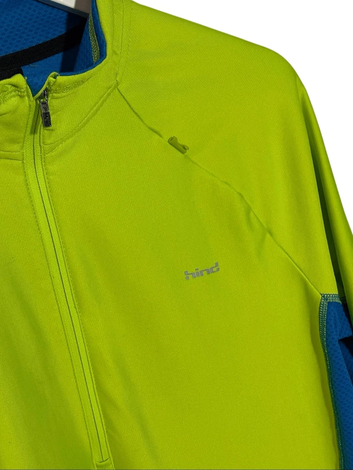 Hind neon green and blue 1/4 zip jacket - M - Image 2 of 4