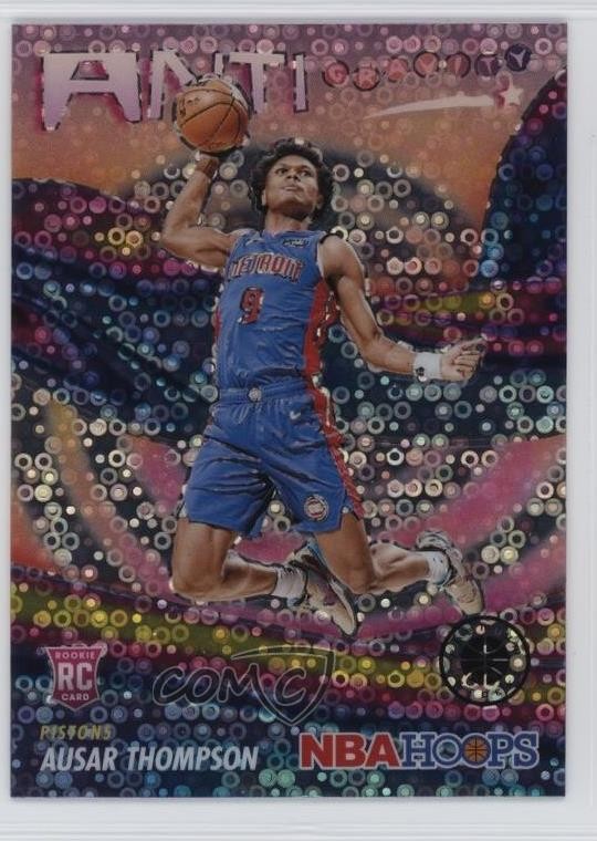 2023 Panini NBA Hoops Premium Stock Anti-Gravity Disco Prizm Ausar Thompson 1s6f