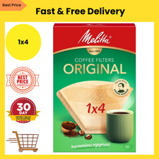 Melitta Original Coffee Filters, 80 per Box, Size 1x4, For Filter Coffee Machin