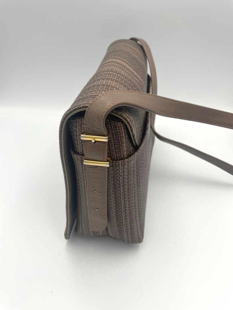 Givenchy Vintage Shoulder Bag PVC Brown Authentic F0210404 thumbnail 22