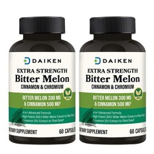 DAIKEN Bitter Melon with Cinnamon & Chromium, 60 Caps 2Pk