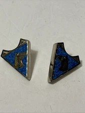 Vintage Silver/nickel  Triangle Collar Tips Southwestern Style B1-56