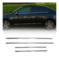 Fensterleisten Zierleisten FüR VW Jetta 2010-2018 Edelstahl Chrom 6Tlg