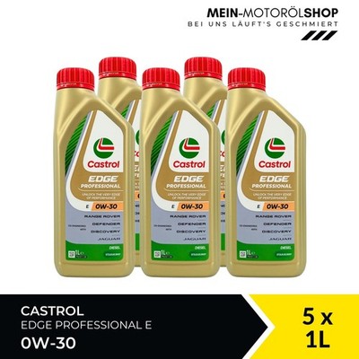 Castrol Edge Professional E 0W-30 Jaguar ACEA C2 Motoröl 5x1 Liter = 5 Liter