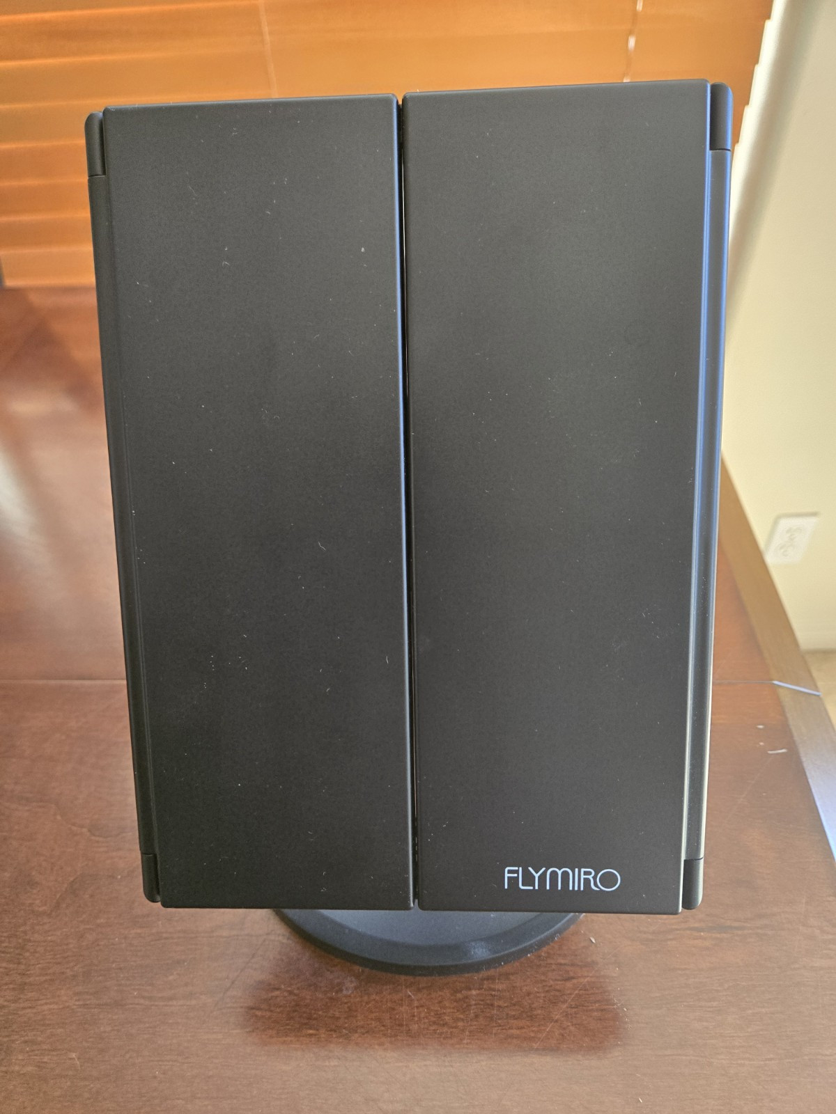 Black & Silver Makeup Mirror with 21 LED Lights for Flawless Beauty-image