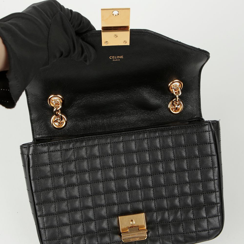 CELINE ショルダーバッグ M 187253BFB C BAG MEDIUM Celine Quilted C Medium Shoulder Crossbody Bag 187253BFC