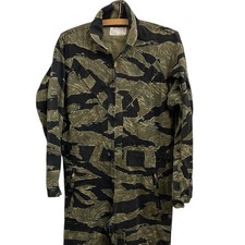 Vietnam War Tiger Stripe Flight Suit JWD Japanese Made Uniform Jacket Vintage