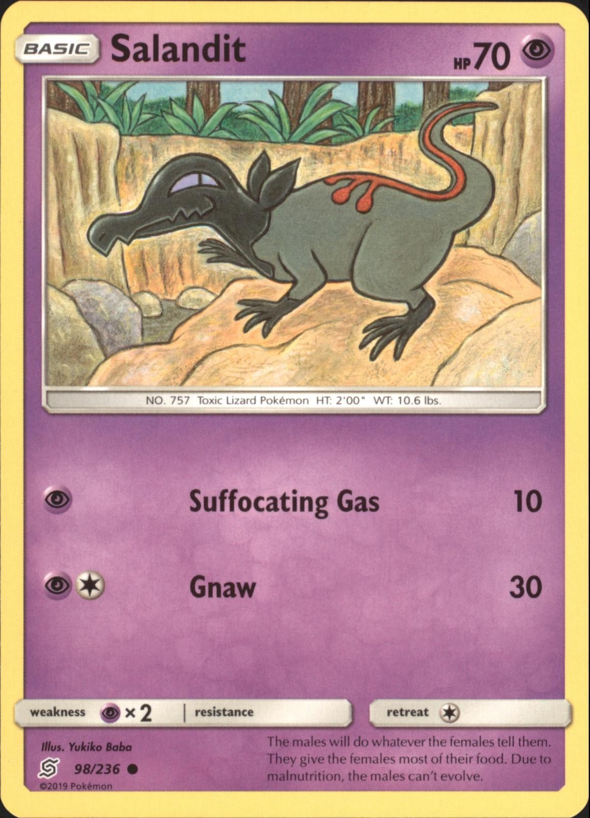SALANDIT 98/236 COMMON UNIFIED MINDS POKEMON NM