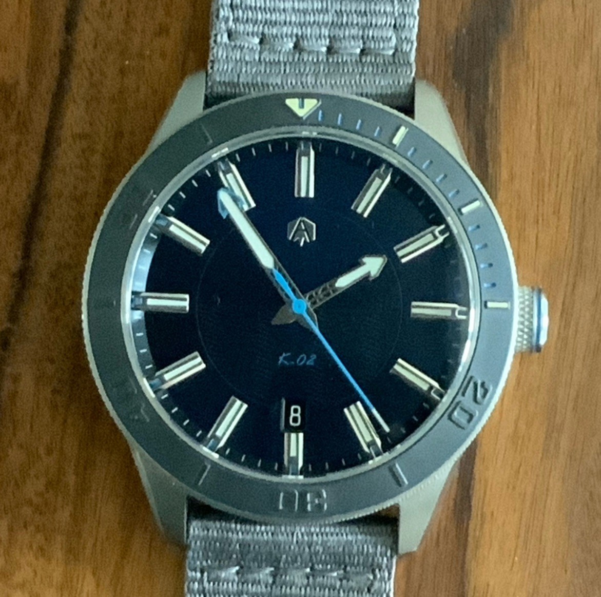 K-02 Titanium *$1 Excl. Condition Watch - RUSH AUCTION* Akrone - - Diver - vintagewatches.pk