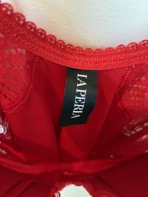 La Perla Red Women&rsquo;s Teddy Bodysuit Lingerie Size 34B Sheet And Lace