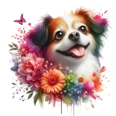 Decalcomanie da muro adesivo E8 Splendidi fiori tribali 40x16 cm