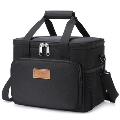 Lifewit Medium Lunch Bag Insulated Box Soft Cooler Medium(9L), Black 