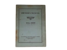 Owner's Manual, Atlas 1000 Light Truck. Gutbrod Motorenbau GMBH