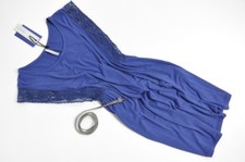 IMPERIAL Italy Blue tunic lace dress + belt  8 / S