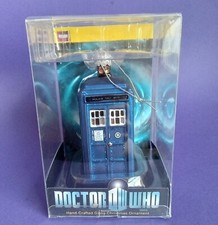 Doctor Who Tardis Glass Christmas Ornament Kurt Adler
