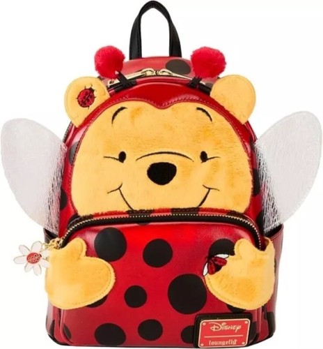 Loungefly Disney Winnie The Pooh Lady Bug Cosplay Mini Backpack Bag Wings NEW - Picture 2 of 14