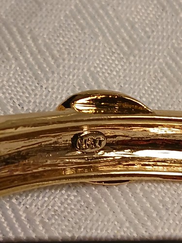 VTG Lot 3 Avon Silver/Gold Tone Cuff Bracelets - Buckle, Calla Lilly, Pave Leaf - Picture 2 of 6