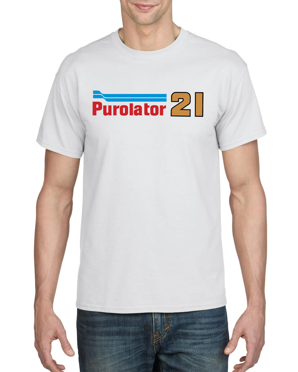 DAVID PEARSON WOOD BROTHERS #21 PUROLATOR RETRO NASCAR T-SHIRT SHIPS FROM USA
