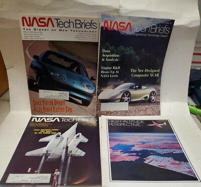 1990-95 NASA TECH BRIEFS THE DESIGN TECHNOLOGY DIGEST MAGAZINE LOT 4