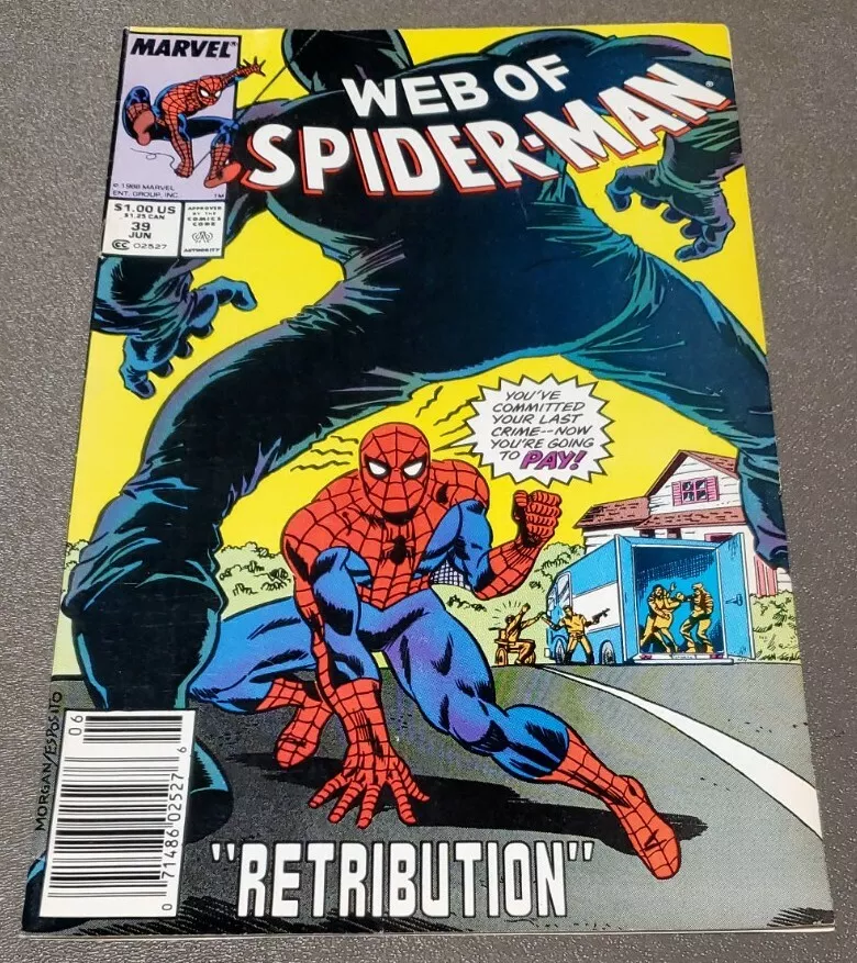 WEB OF SPIDER-MAN (1985 Series) (MARVEL) #39 Very Good Comics Book