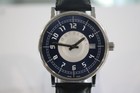 Montblanc Summit 7045 Date Steel Mens Quartz Watch w Leather Band