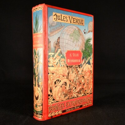 1897 L'Ile Mysterieuse Jules Verne Illustrated Ferat Decorative