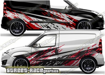 Fiat Doblo Rallye 015 Sport Van Schlammspritzer Grunge Aufkleber Grafik Vinyl