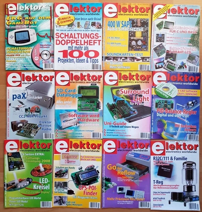 33x Elektor aus 2005 - 2009 Elektronik Magazin Hefte Computer Technik Sammlung - Bild 2 von 3