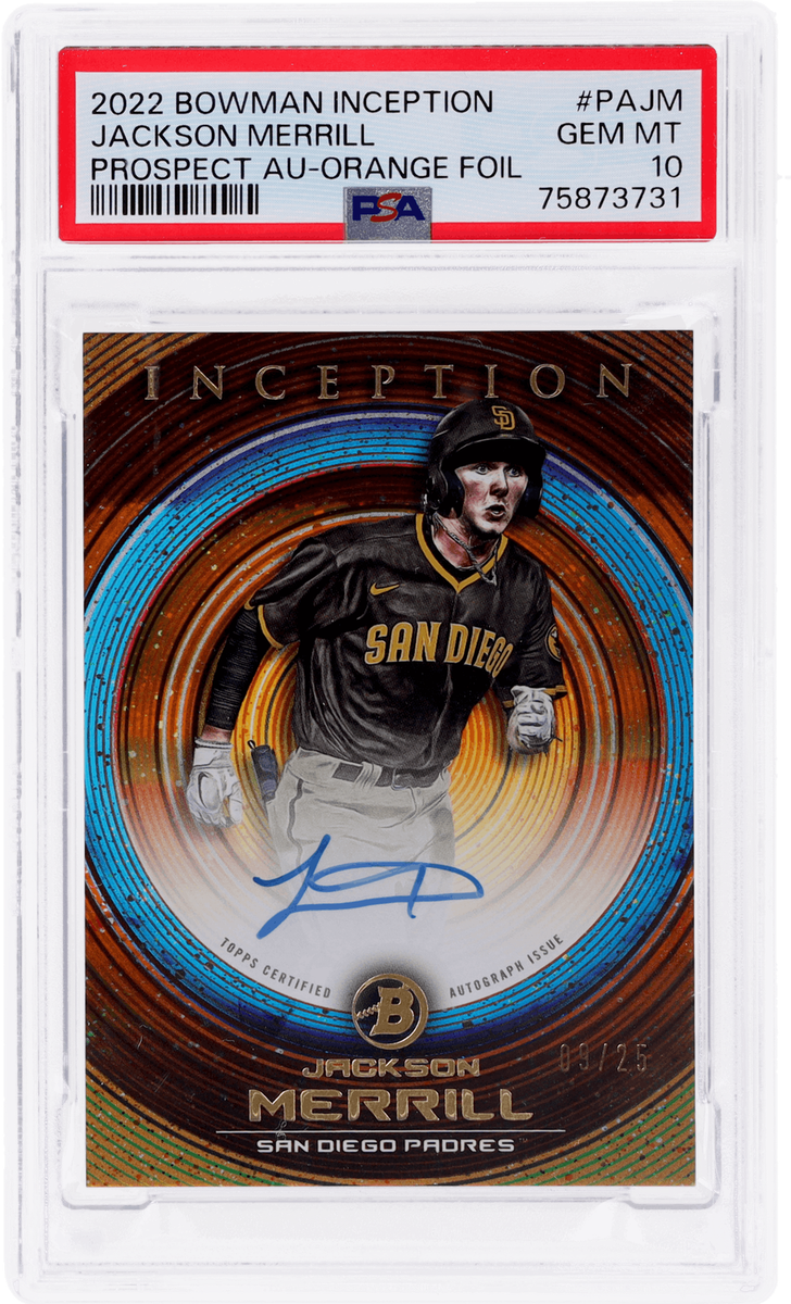 Jackson Merrill 引き立た rookie auto /25 orange