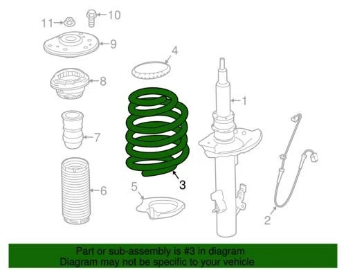 Genuíno Land Rover 2012-2019 Range Rover Evoque mola helicoidal pura dianteira LR024489 - Imagem 2 de 2