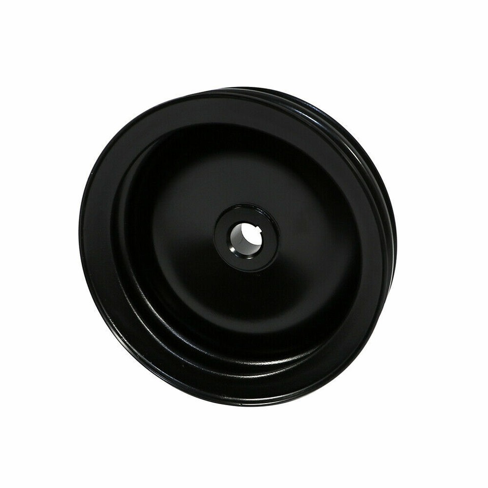 Chrome Double Groove Power Steering Pump Pulley Key Way For BBC 350 454 - View #5