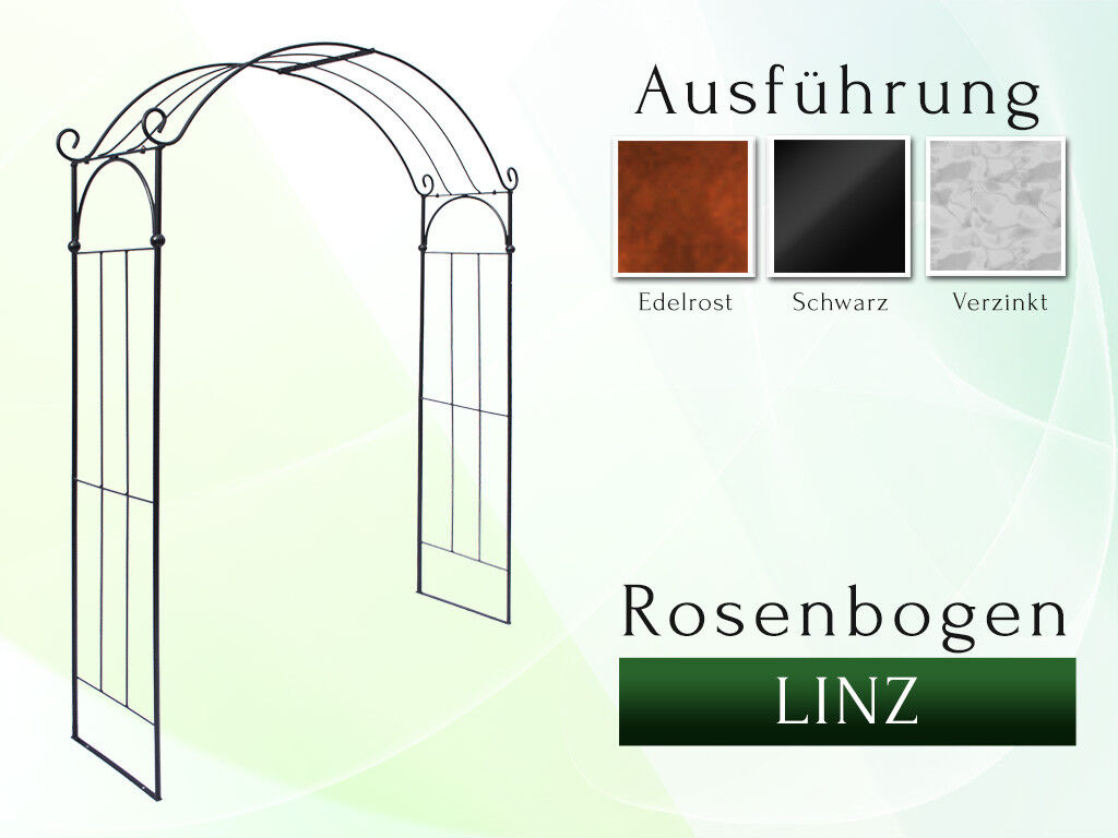 Details zu  Rosenbogen LINZ 1,60m Rankhilfe Metall Rund Gartenbogen La Pergola Rosenbogen Beliebtes Schnäppchen