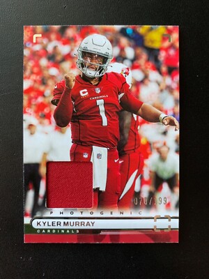 2022 Chronicles Photogenic Jersey SP /199 #27 Kyler Murray Arizona Cardinals