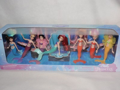 Disney Little Mermaid Ariel Sisters 30th Anniversary Mini Doll Set